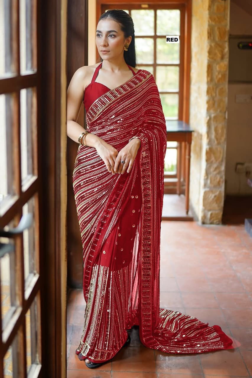 Sequence Border Saree