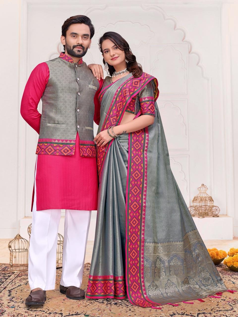 Couple Saree Set