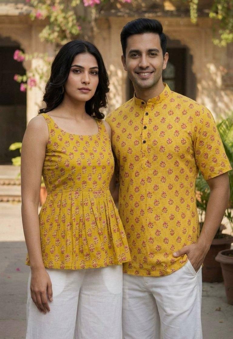 Couple Short Kurta
