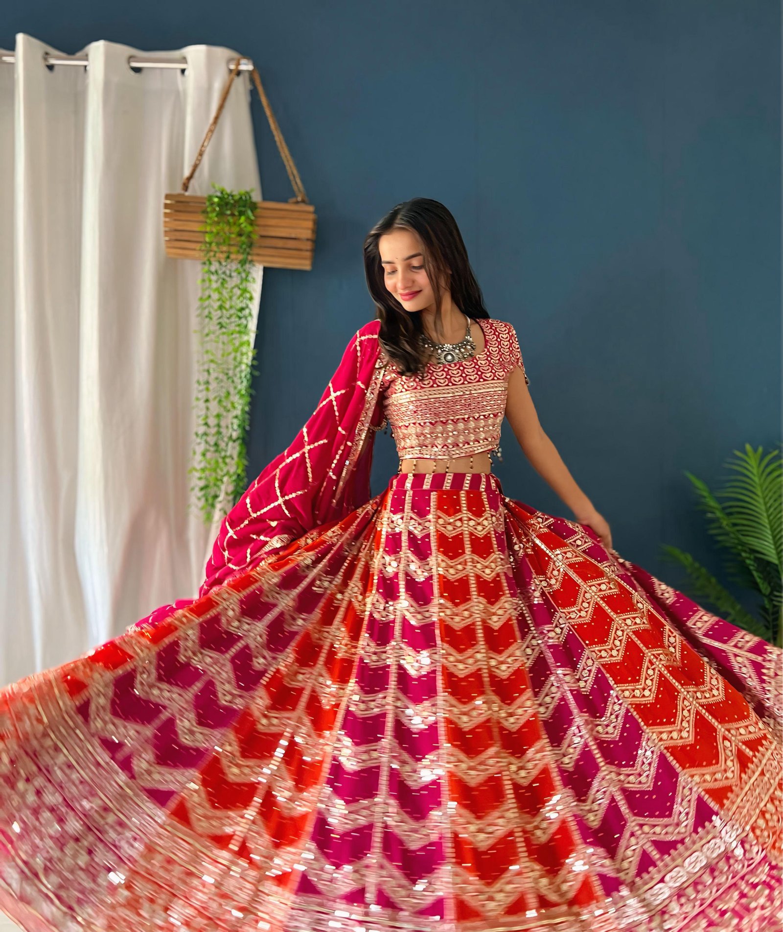 Red Lehnga