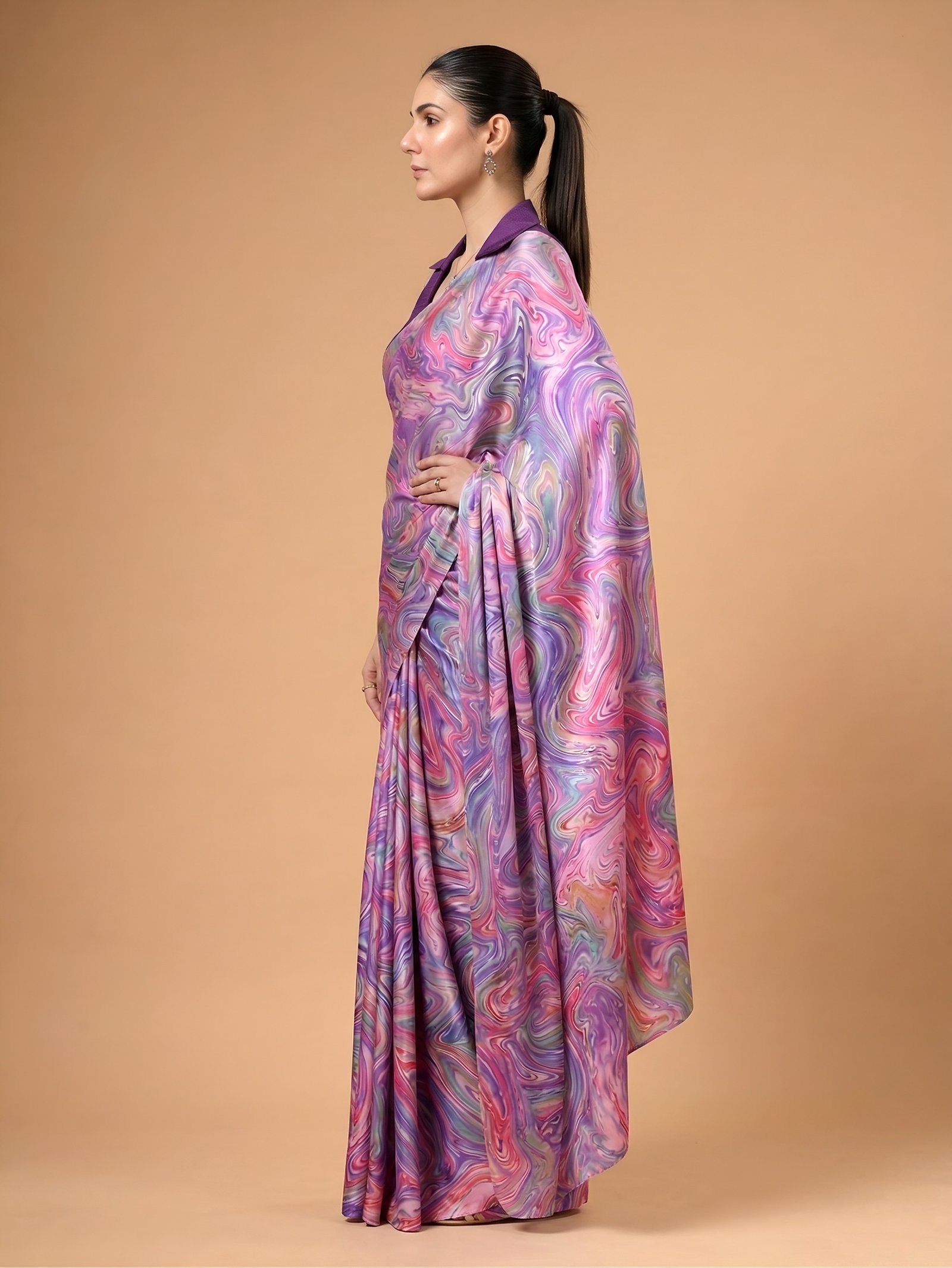 Satin Saree